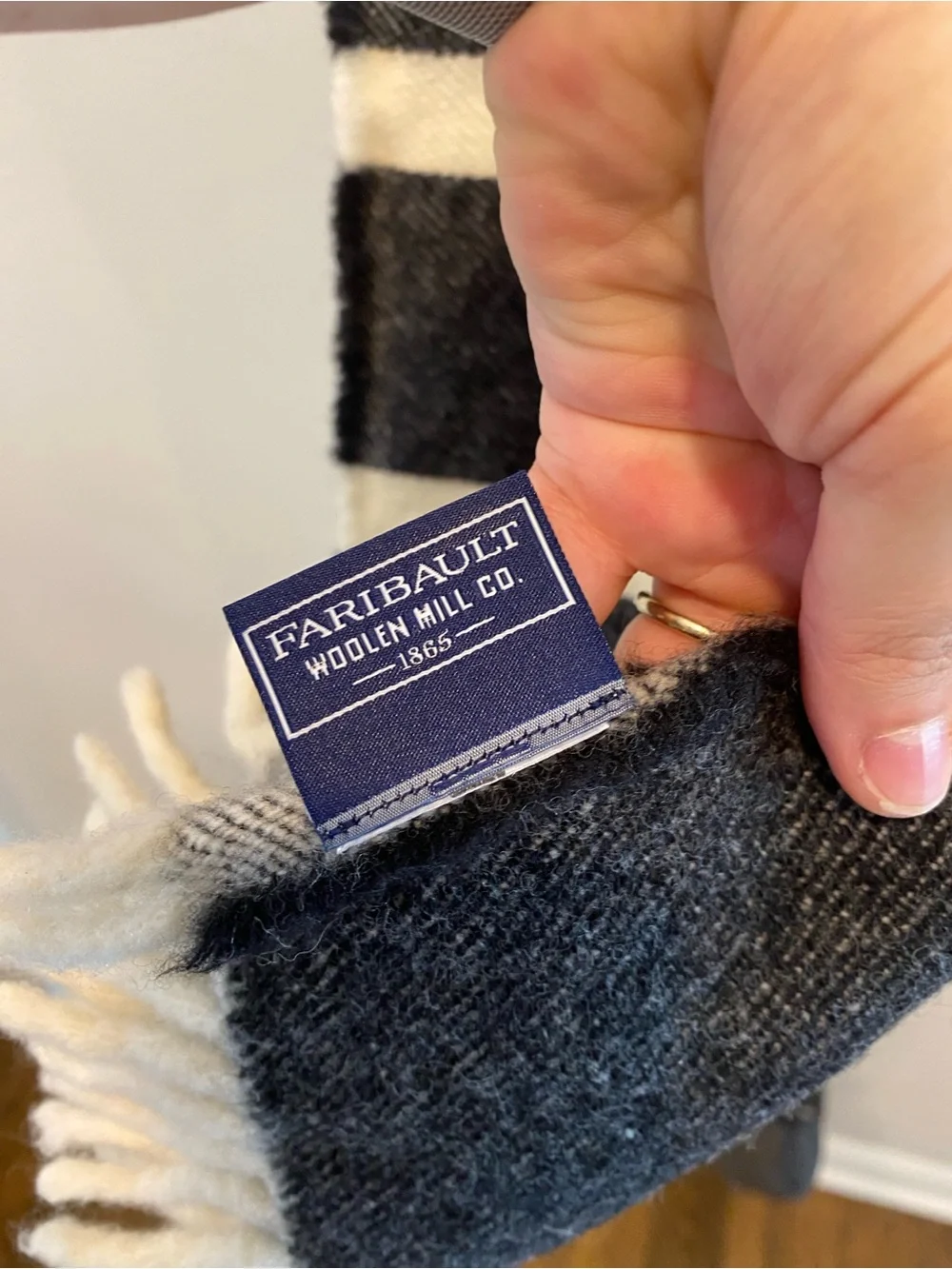 Fairbault woolen mill Co 100% pure wool scarf heritage fisherman outdoors